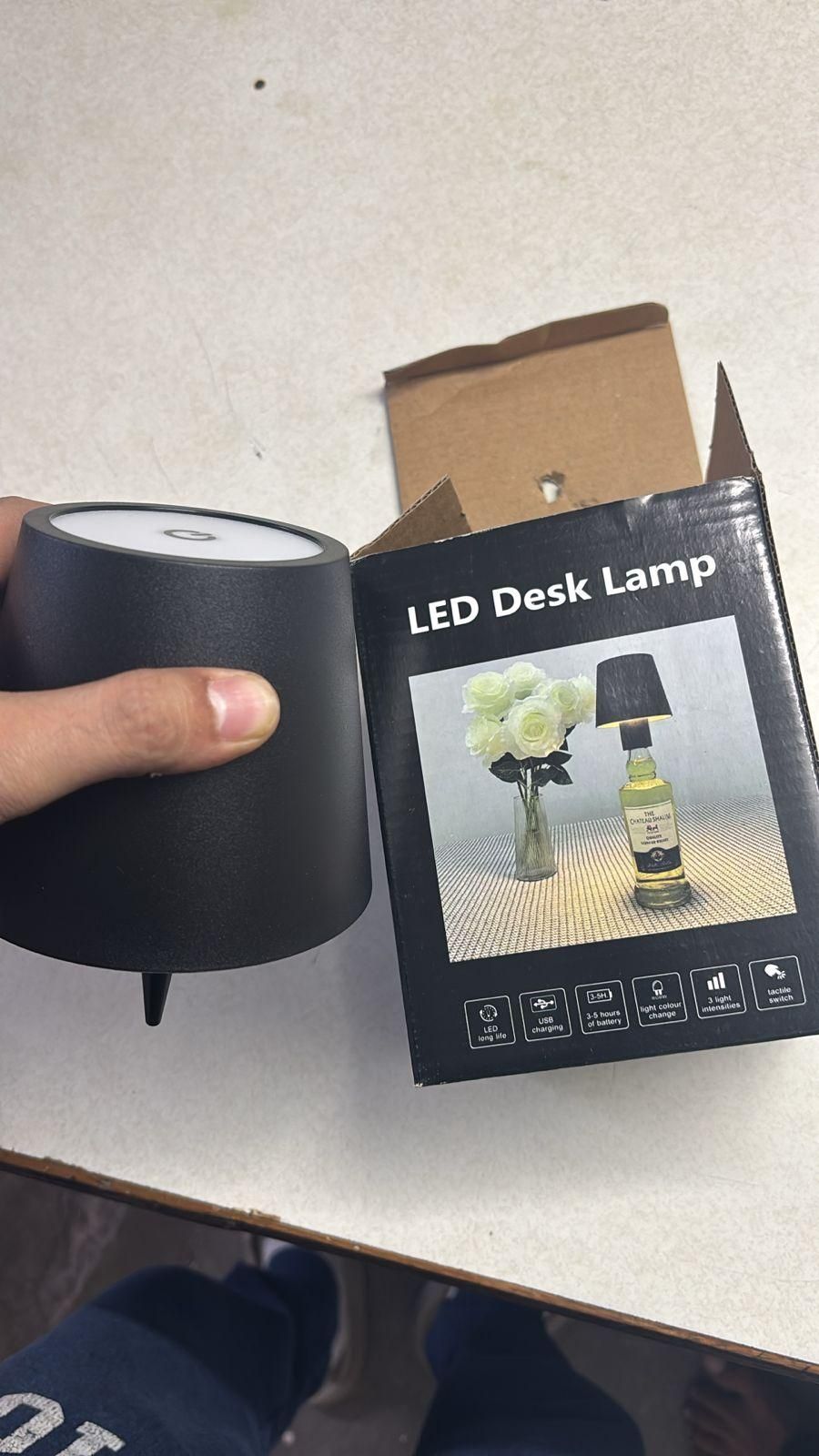 Wireless Bottle Lamp – USB Rechargeable Dimmable Touch LED Light