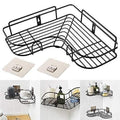 Stainless Steel Corner Shelf – Drill-Free Kitchen & Bathroom Storage Rack