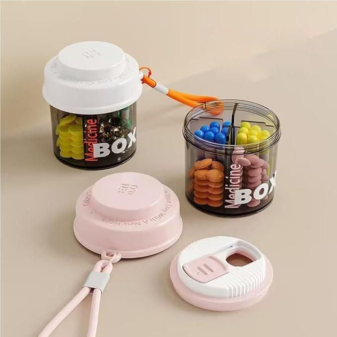 Medicine Pill Mini Organizer Container – Compact Daily Pill Box (Pack of 1)
