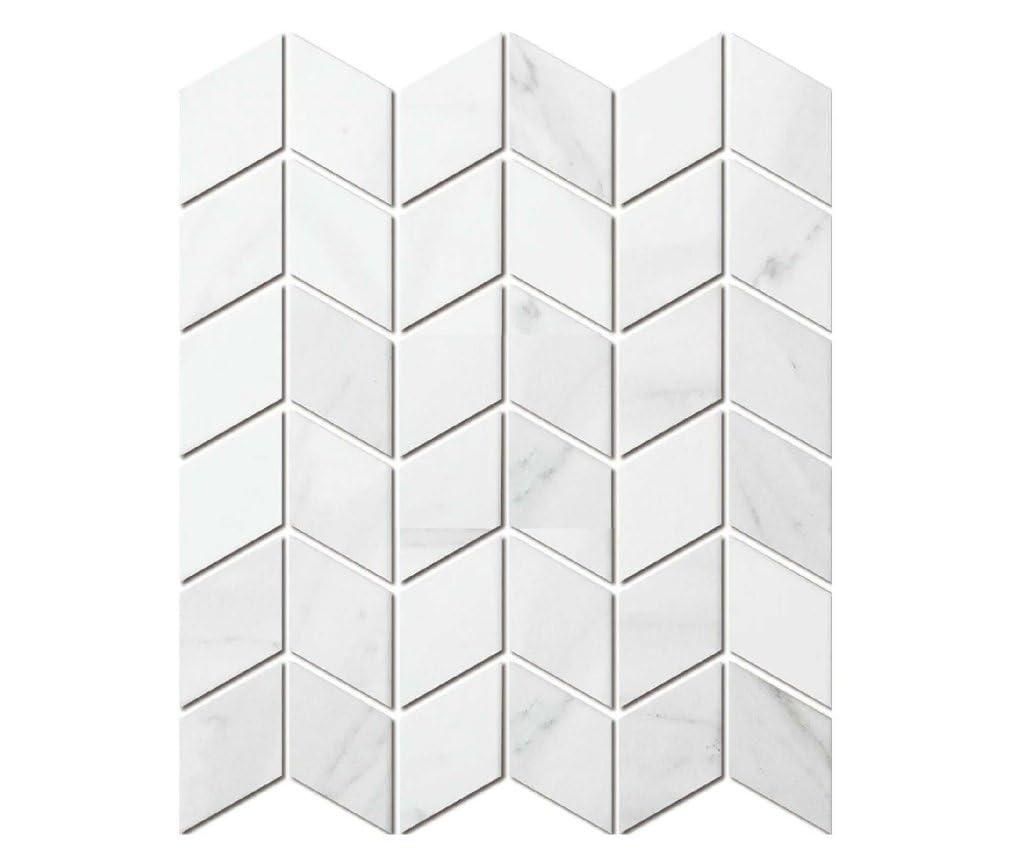 Self-Adhesive Waterproof Glass Mirror Mosaic Tiles Sticker – Diamond Pattern (Pack of 2)