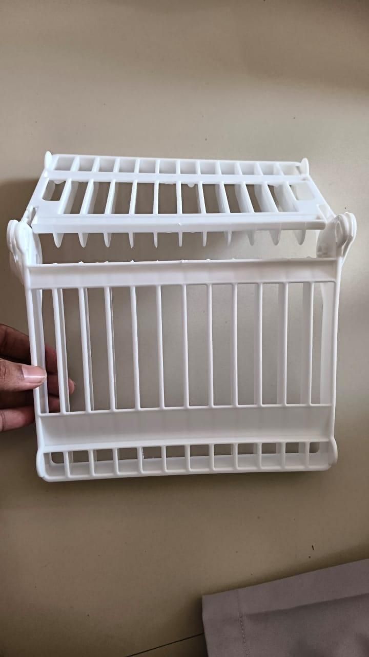 Folding Plastic Kitchen Dish Rack Stand – Dinner Plate Holder (Pack of 1)