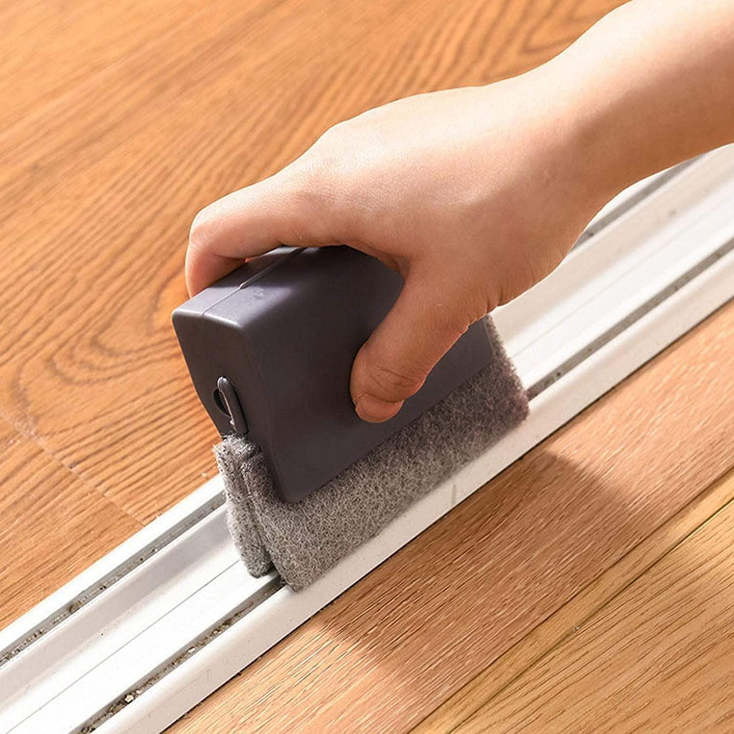 Window Track Cleaning Brush – ABS Plastic Sliding Window Cleaner (Pack of 2)