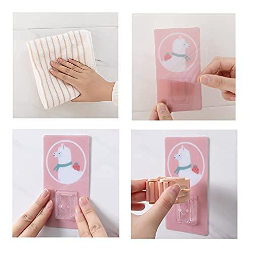 Wall Mounted Cartoon Mop & Broom Holder – Self Adhesive Organizer (Pack of 3)