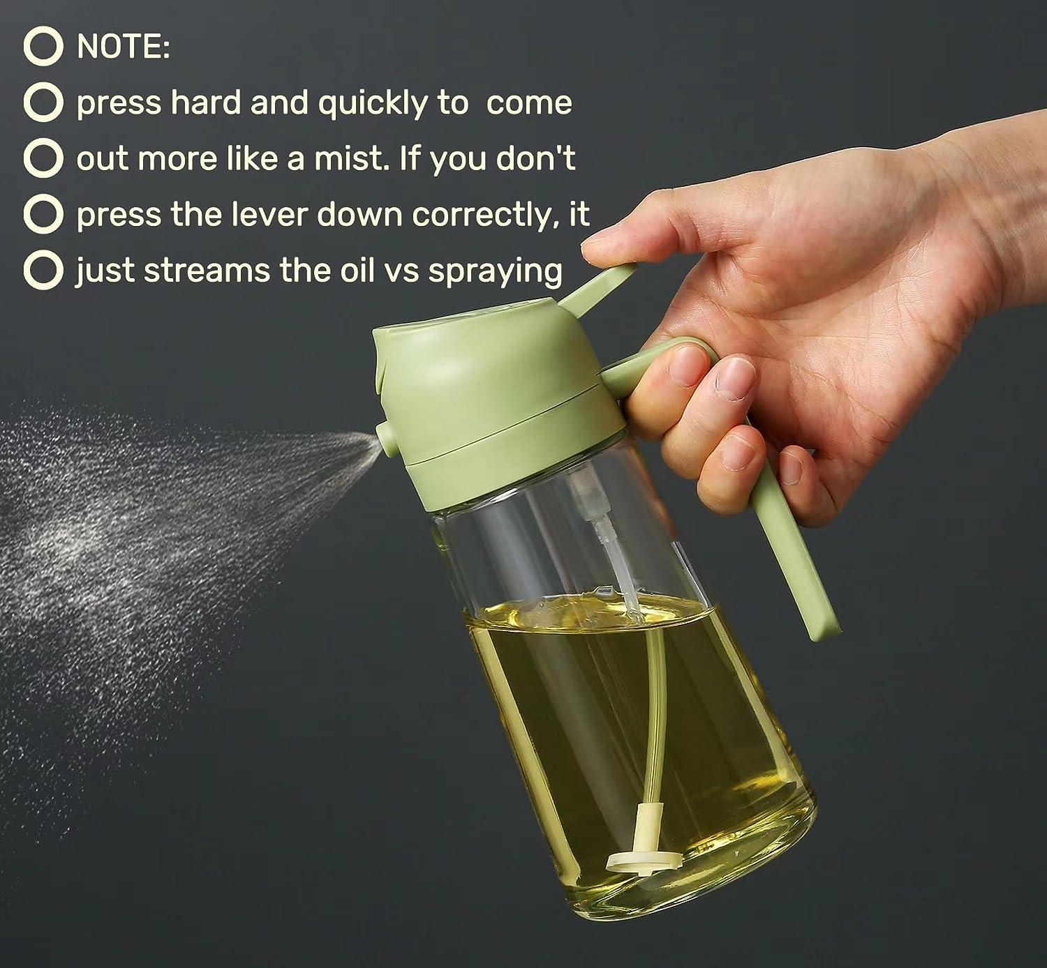 500ml Portable Oil Sprayer – Refillable Cooking Oil Dispenser for Kitchen