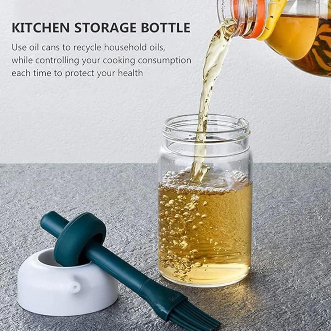 2-in-1 Oil Dispenser 250ml – Dual Pouring Bottle for Precise Cooking