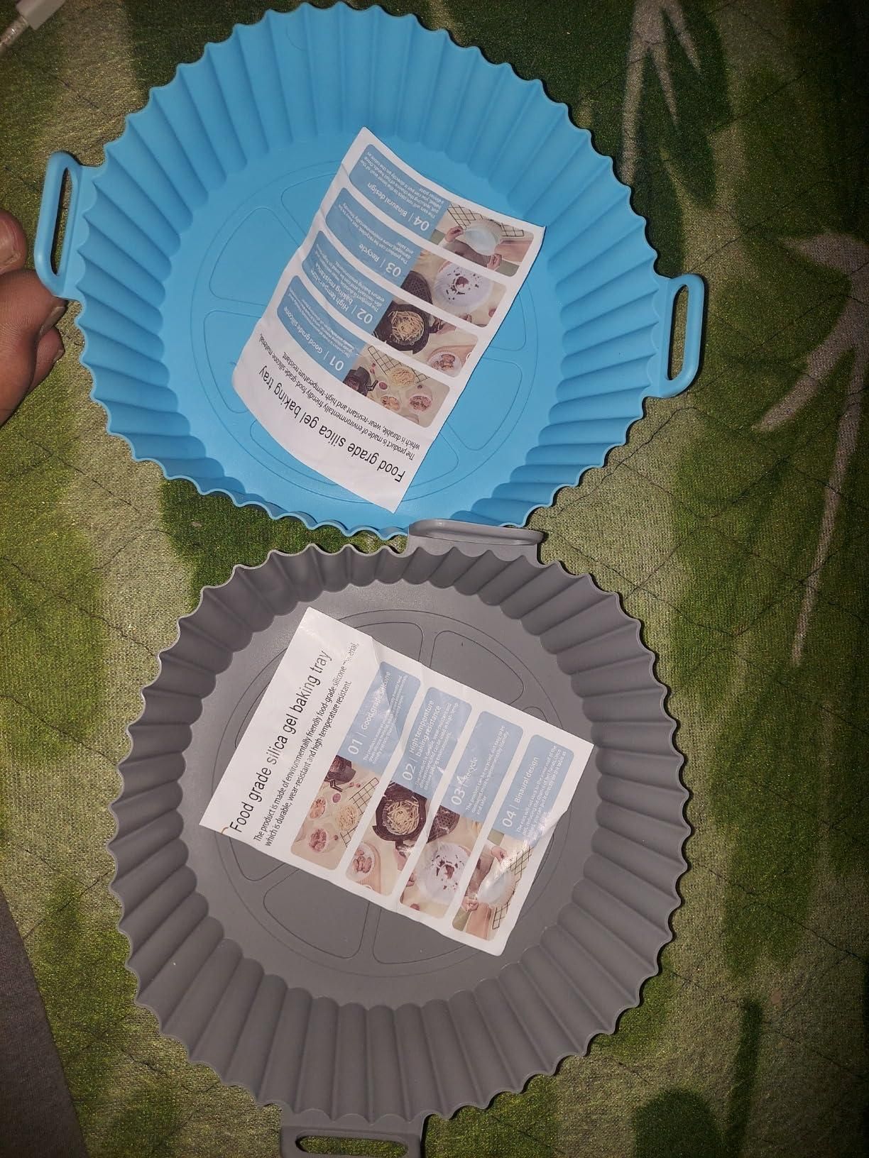 Air Fryer Silicone Baking Tray – Reusable Heat-Resistant Mold