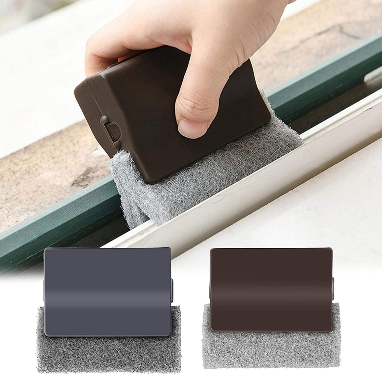 Window Track Cleaning Brush – ABS Plastic Sliding Window Cleaner (Pack of 2)