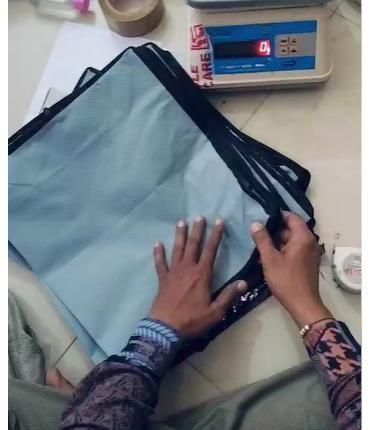 Solid Non-Woven Saree Cover for Wardrobe – Grey Storage Organizer (Pack of 6)