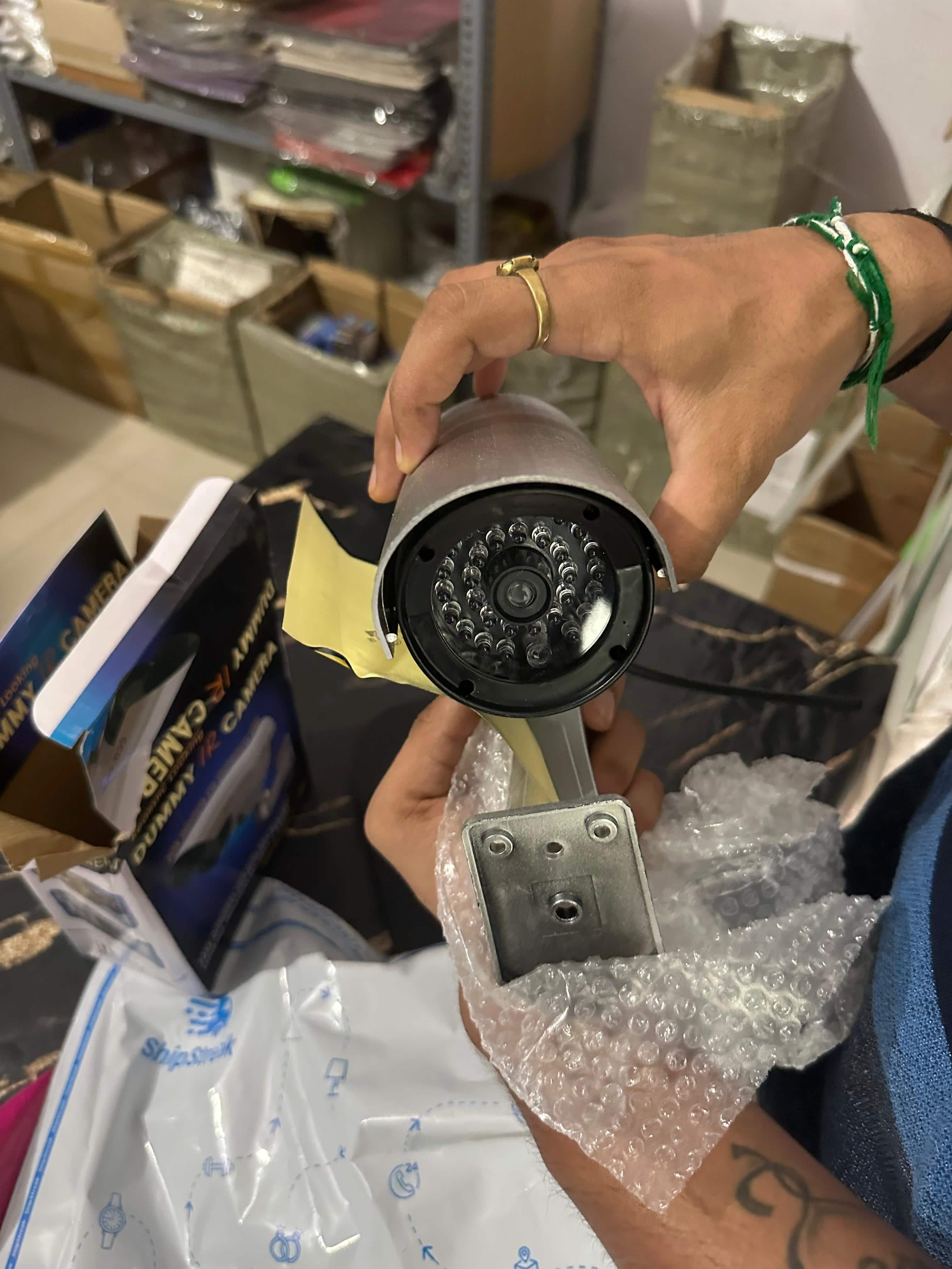 Realistic Dummy Security Camera – Fake CCTV for Home & Office Safety