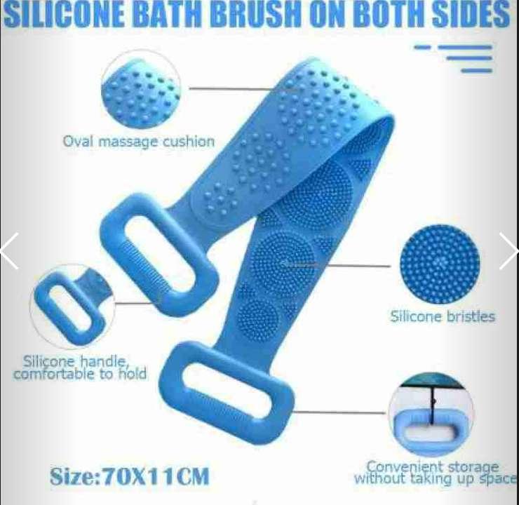 Silicone Body & Back Scrubber – Double-Sided Bathing Brush for Deep Cleaning
