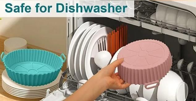 Air Fryer Silicone Baking Tray – Reusable Heat-Resistant Mold