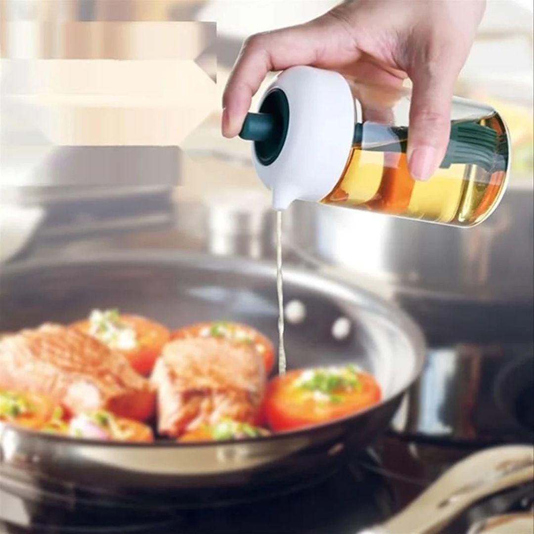 2-in-1 Oil Dispenser 250ml – Dual Pouring Bottle for Precise Cooking