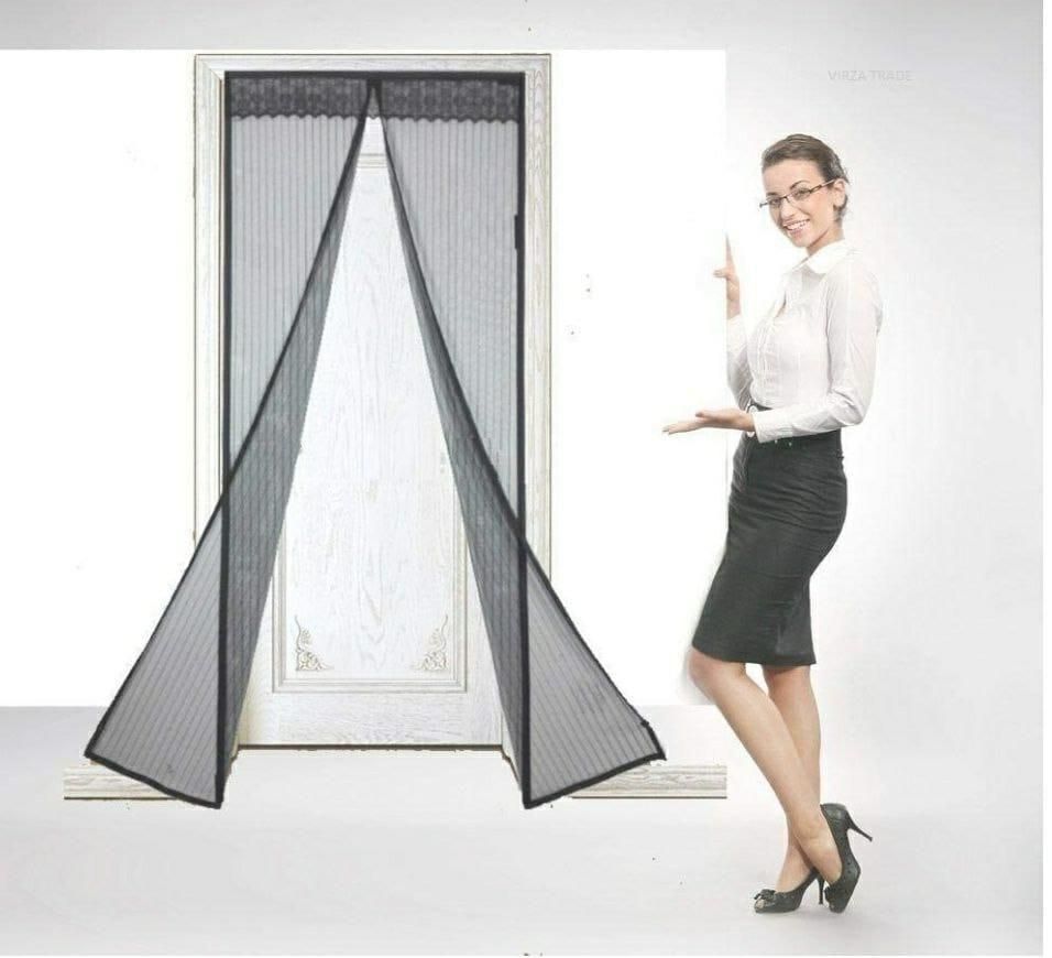 Magnetic Anti-Mosquito Door Curtain – Foldable Mesh Screen for Home Doors