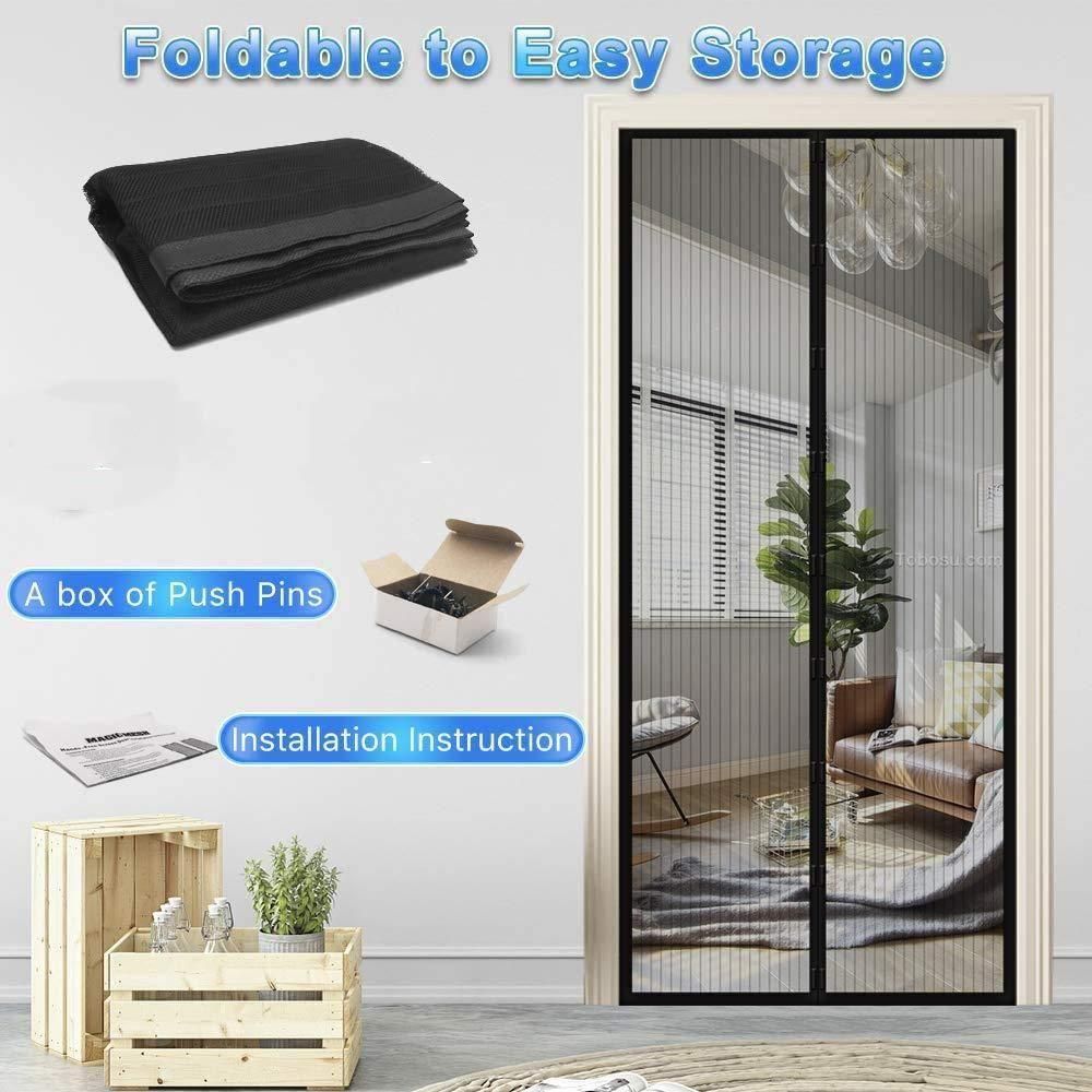 Magnetic Anti-Mosquito Door Curtain – Foldable Mesh Screen for Home Doors