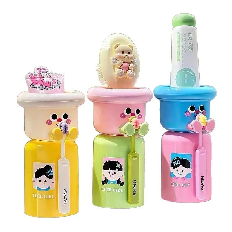 Dopamine Magnetic Toothbrush Cup Holder – Punch Free Cute Wall Mounted Organizer