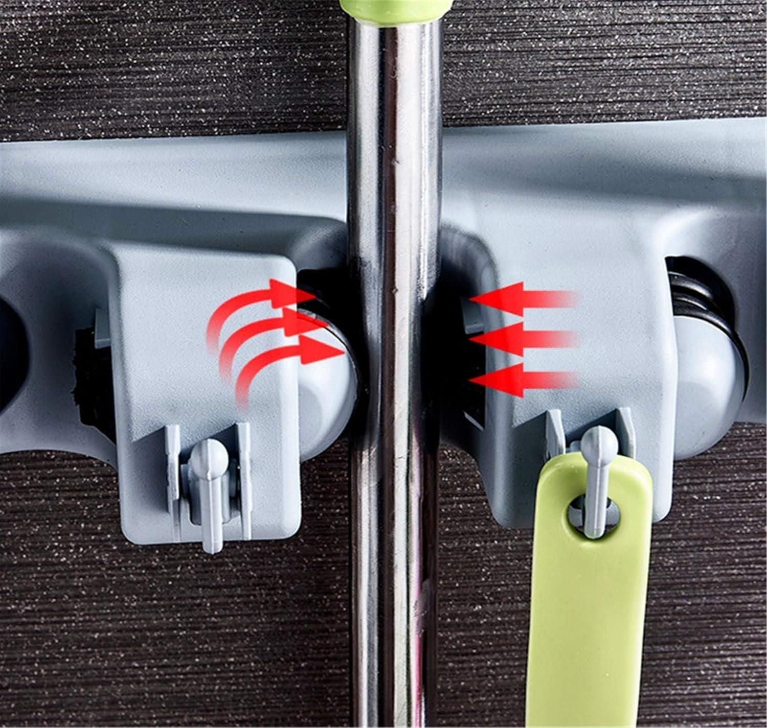 Broom Holder Wall Mount – Multipurpose Floating Storage Rack (Pack of 1 & 2)