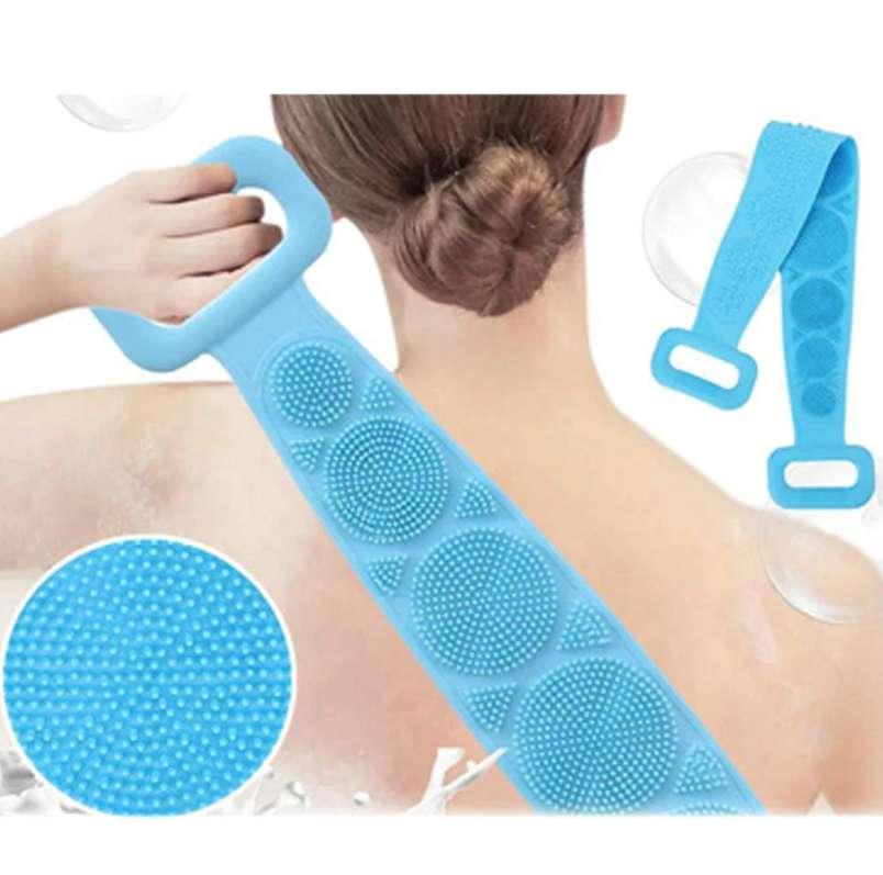 Silicone Body & Back Scrubber – Double-Sided Bathing Brush for Deep Cleaning