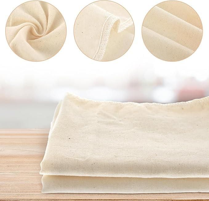 Muslin Cheese Cloth – Reusable Cotton Filter Bags (Pack of 3)