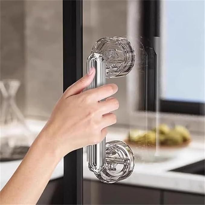 Crystal Suction Door Handle – Waterproof Pull Handle (Pack of 1)