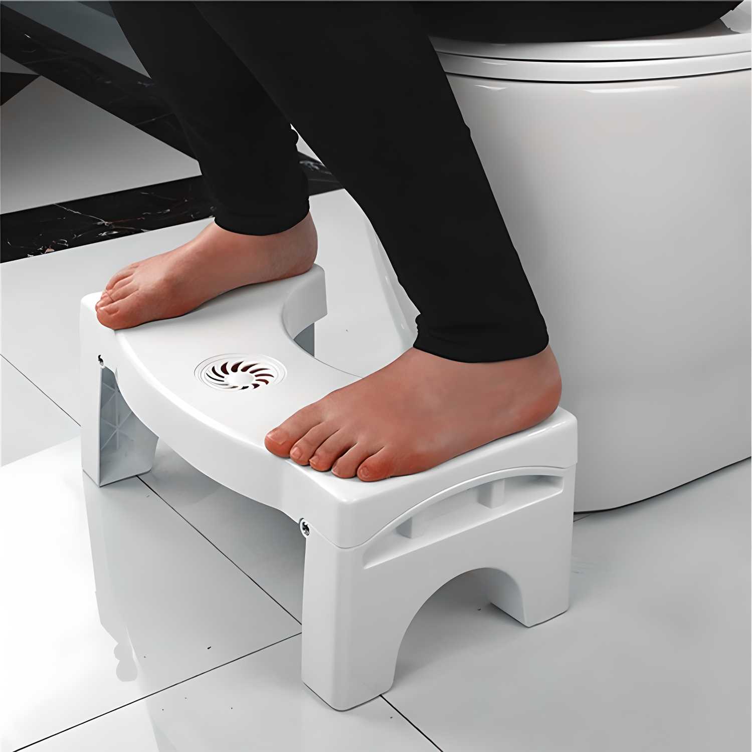 Foldable Potty Training Stool – Anti-Constipation Toilet Foot Rest with Air Freshener Slot
