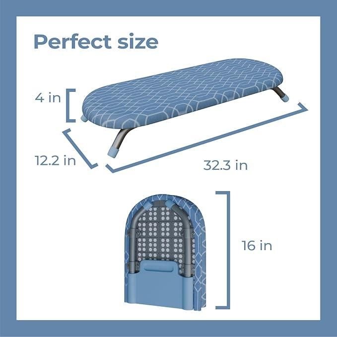 Table Top Ironing Board – Compact & Foldable Mini Ironing Stand (Pack of 1)