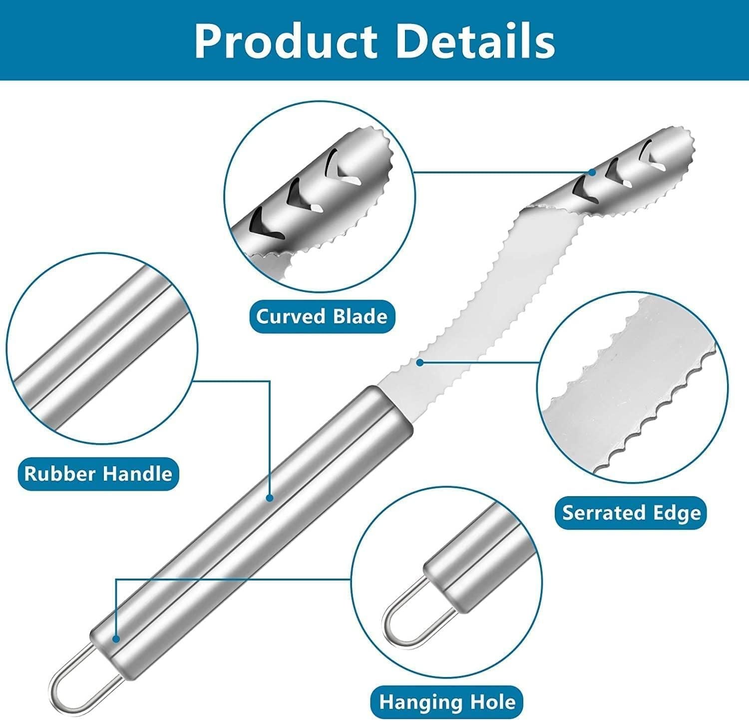 Corer Removal Tool – Stainless Steel Fruit & Vegetable Corer