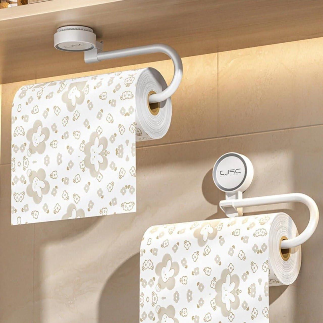 Towel Holder – Non-Drilling Wall Mounted Rack with Suction Cups (Pack of 1)