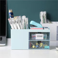 Multifunctional Pencil Holder Desktop Storage Box with Drawer (Pack of 1)