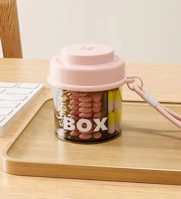 Medicine Pill Mini Organizer Container – Compact Daily Pill Box (Pack of 1)