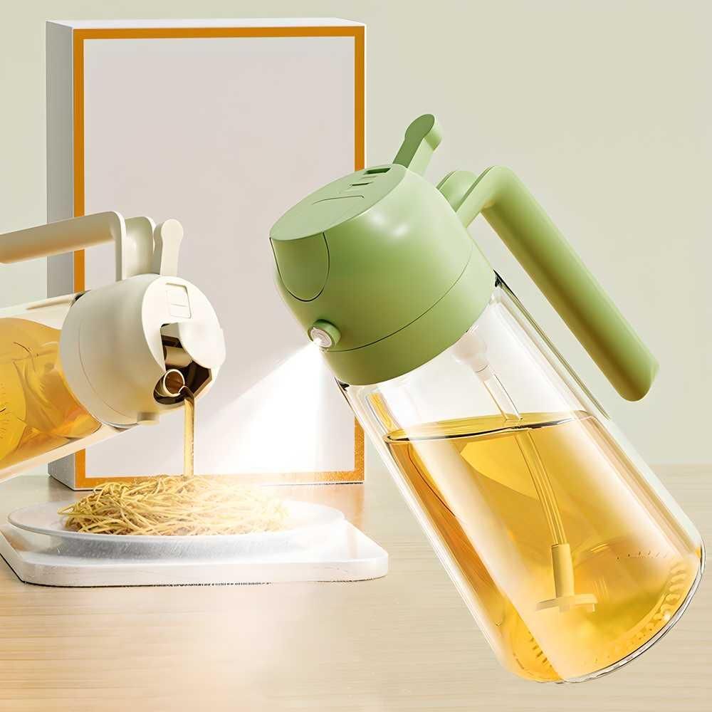 500ml Portable Oil Sprayer – Refillable Cooking Oil Dispenser for Kitchen