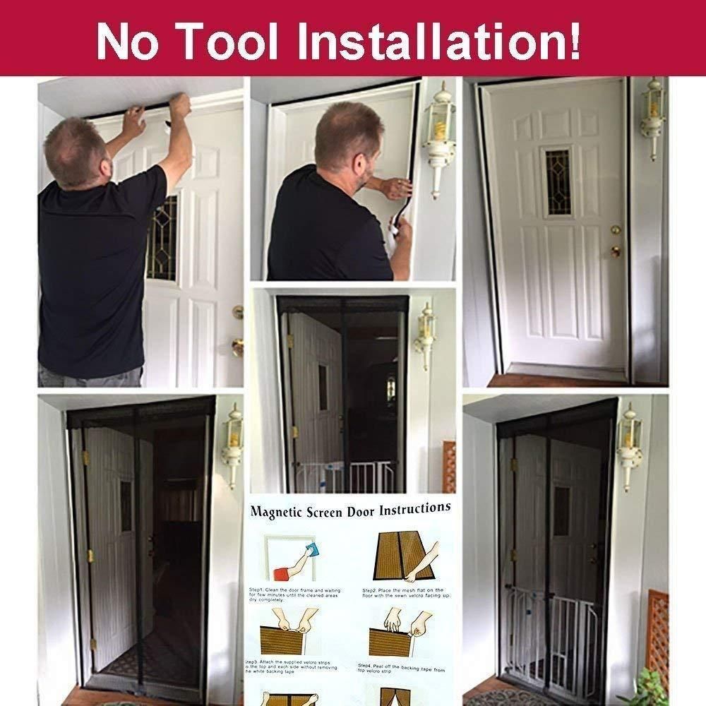 Magnetic Anti-Mosquito Door Curtain – Foldable Mesh Screen for Home Doors