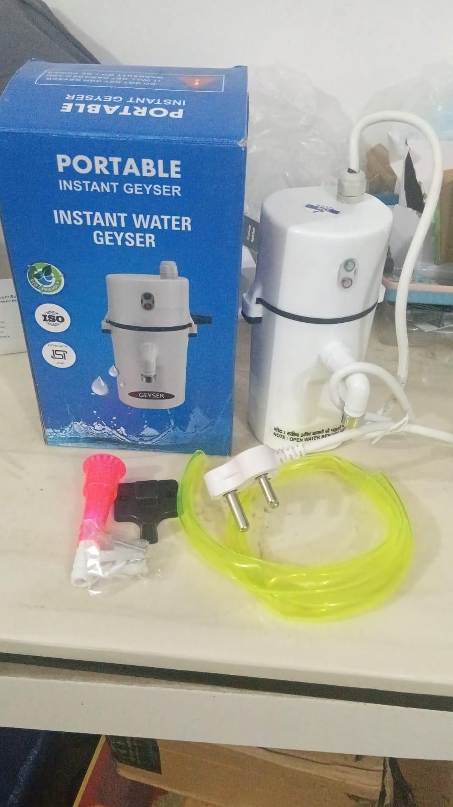 Portable Instant Water Geyser – Fast Heating Mini Tankless Water Heater