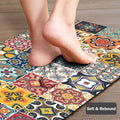 Kitchen Floor Mats Set – Washable Moroccan Style Mats (Pack of 2)