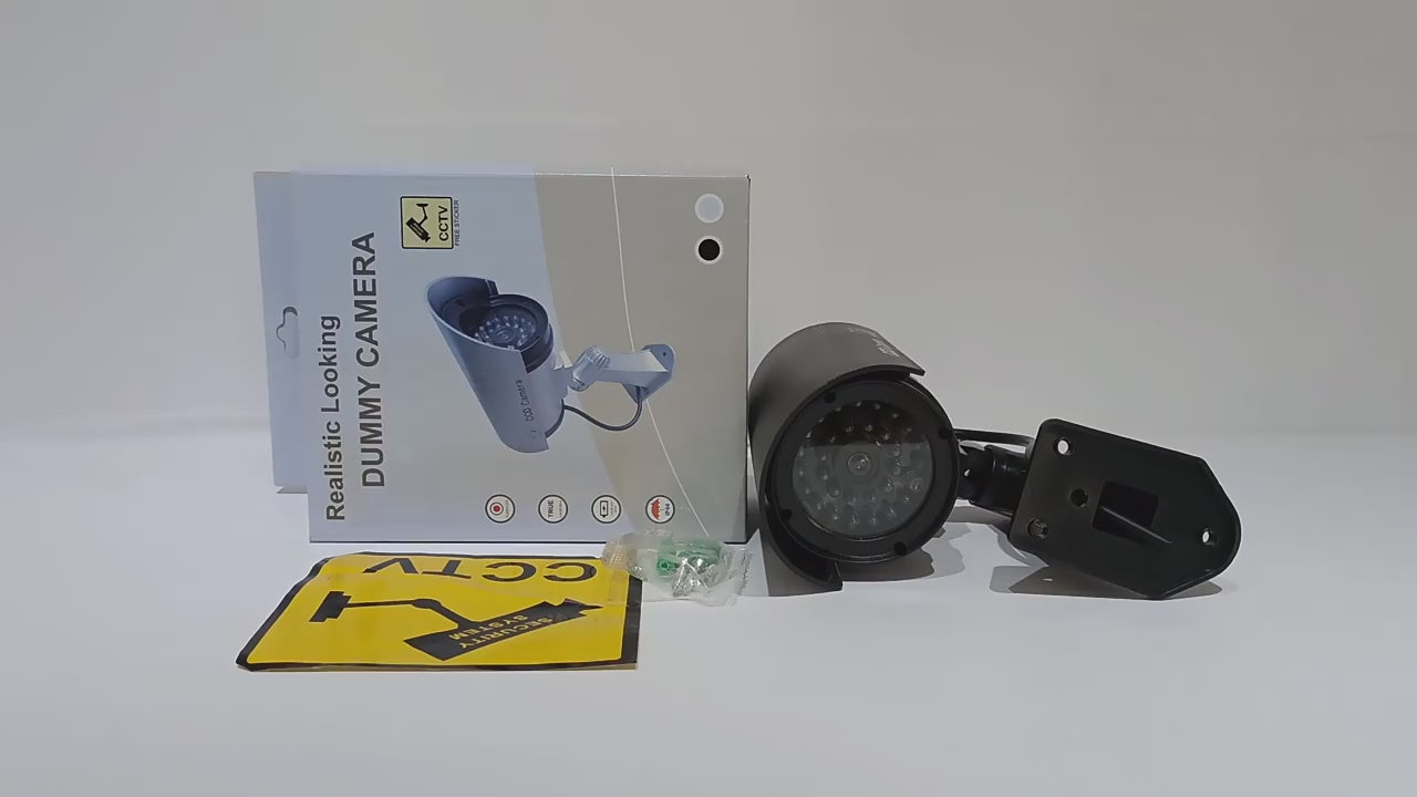 Realistic Dummy Security Camera – Fake CCTV for Home & Office Safety