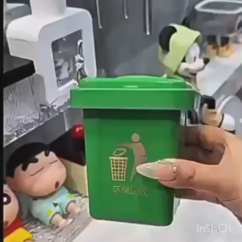 Stainless Steel Multipurpose Mini Dustbin & Ashtray – Wall Hanging Design (Pack of 1)