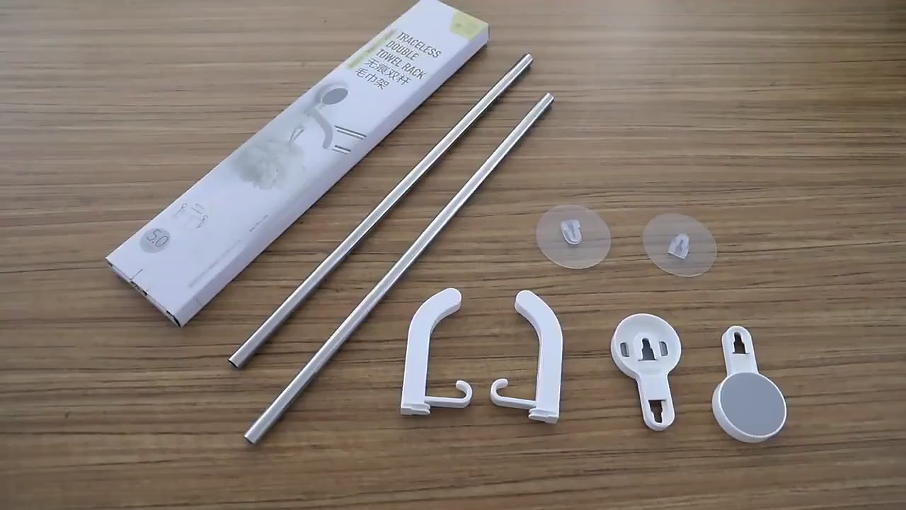 Stainless Steel Wall Mount Bathroom Towel Holder (Pack of 1)