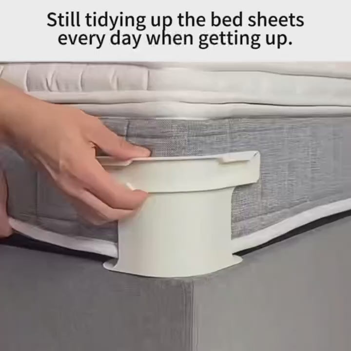 Bedsheet Lock Holder – Double Sided ABS Sheet Fasteners (4 Pcs)