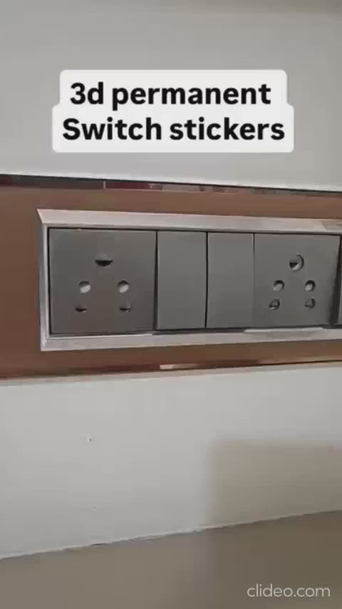 3D Premium Switch Stickers – Decorative Wall Switch Labels (149 Stickers)